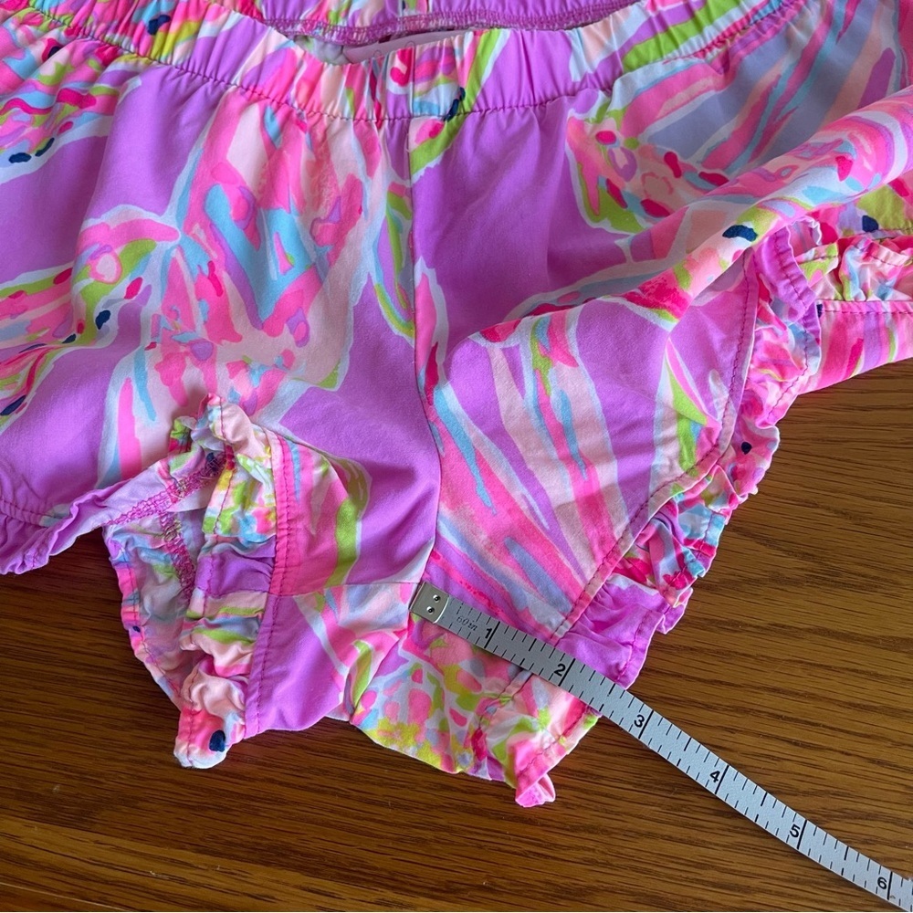 Lilly Pulitzer Kya Ruffle Hem Shorts Sunseekers Size S - Picture 6 of 10